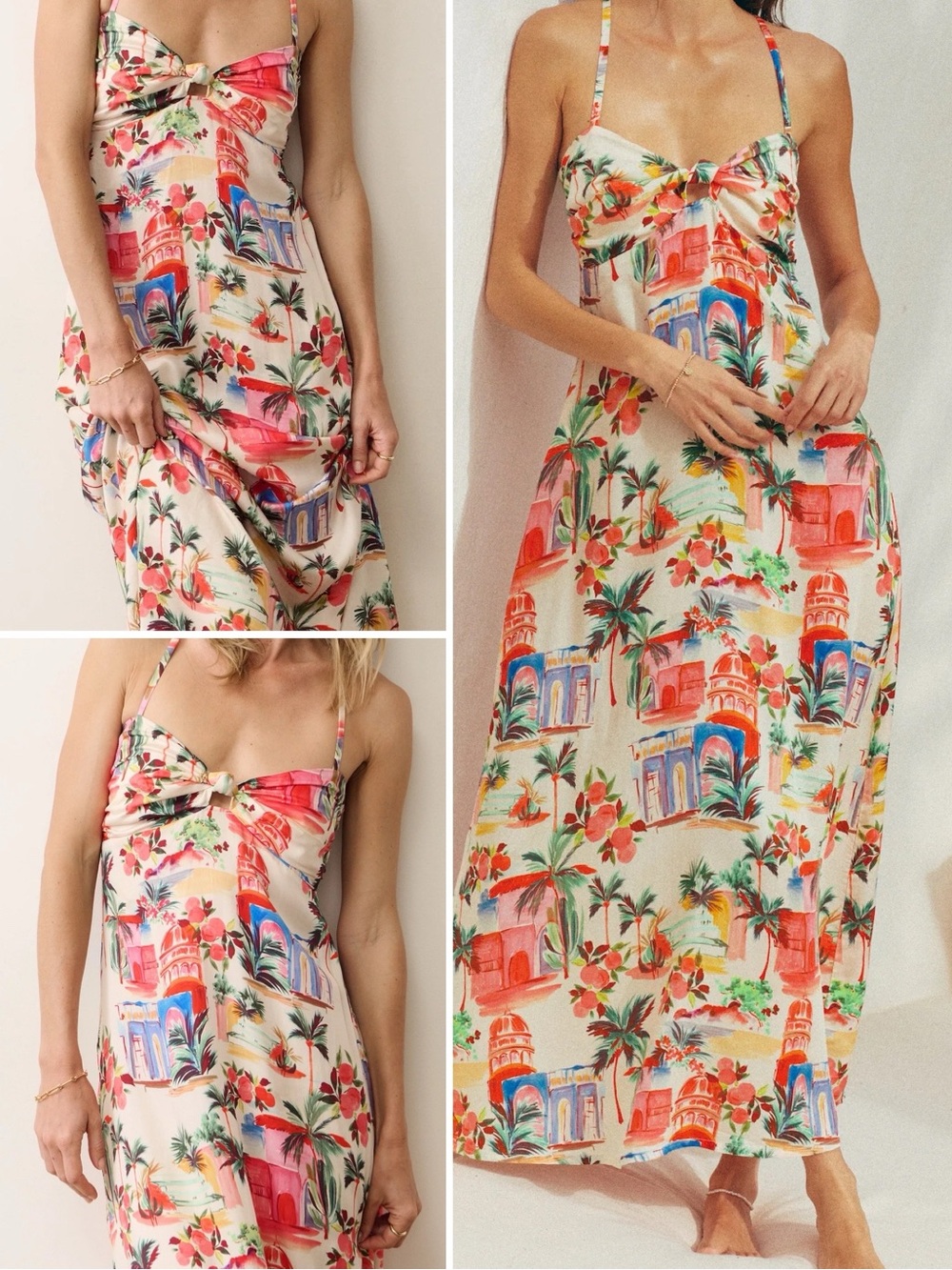 Marine Layer Paloma Maxi Dress - Extra Small / Palmas Print XS NEW WITH TAGS NWT